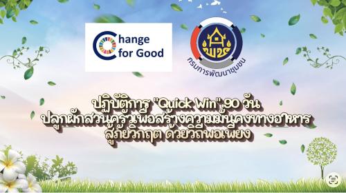 พช.คีรีรัฐนิคม ขับเคลื่อน “Quick Win 90 วัน” ปลูกผักสวนครัว สร้างความมั่นคงทางอาหาร ด้วยวิถีพอเพียง